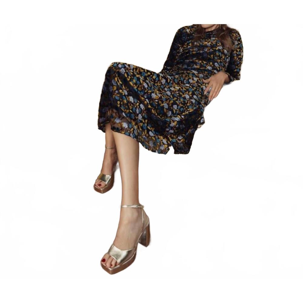 NEW ESTEEM COUTURE bella longsleeve dress in multicolor